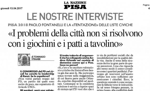Intervista Fontanelli 13 04 17