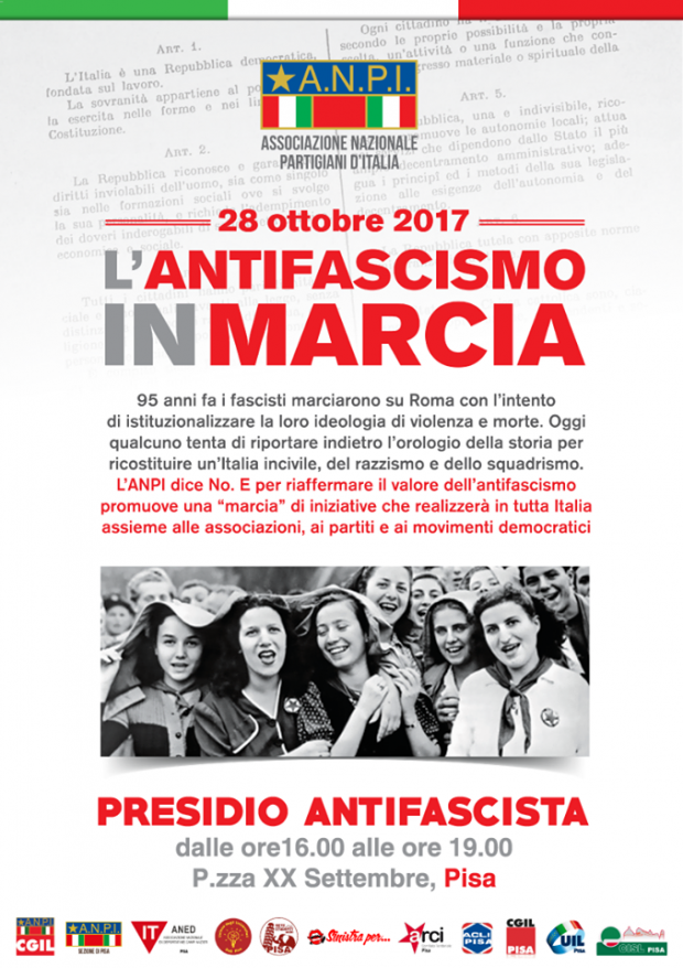 Presidio Antifascista Pisa 28 ottobre 2017