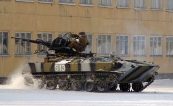 BTR-D with  installed ZU-23-2 of 103rd Mobile Brigade, Belarus