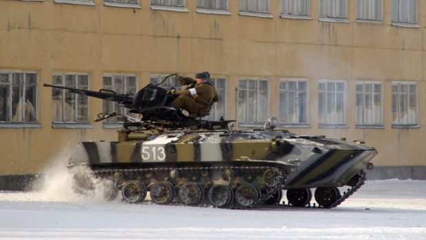 BTR-D with  installed ZU-23-2 of 103rd Mobile Brigade, Belarus