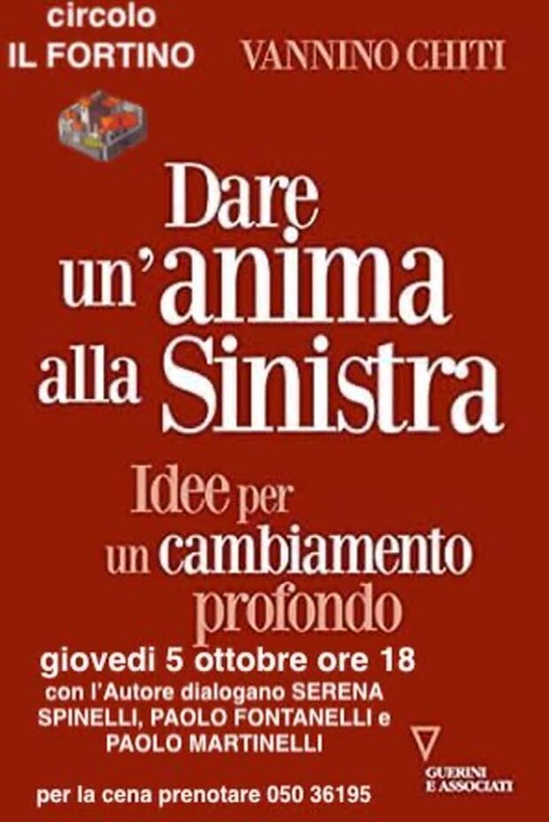 Vannino Chiti 5 ottobre 2023 Pisa